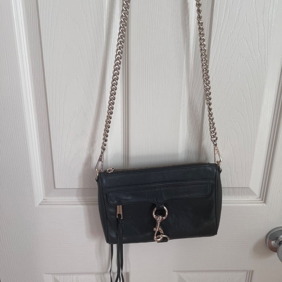 Rebecca Minkoff Mini M.A.C. Leather Crossbody Bag in Black - Picture 4 of 4